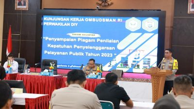 Kapolda DIY Hadiri Kunjungan Kerja Ombudsman RI Perwakilan DIY