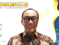 Ketum KORPRI Ajak Sambut Ramadhan Penuh Sukacita dan Jaga Spritualitas, Religiusitas dan Moderasi Beragama di Kalangan ASN