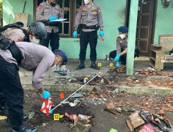 Tim Jibom Gegana Polda DIY Sterilisasi TKP Ledakan Petasan di Pandak Bantul