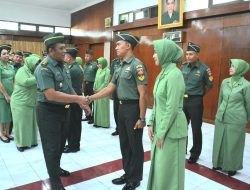 262 Prajurit Korem 072/Pamungkas Naik Pangkat
