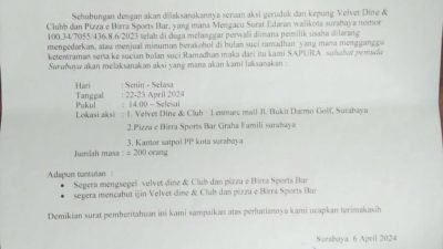 SAPURA Akan Turun ke Jalan Akibat Satpol PP Surabaya Bekerja tidak Profesional