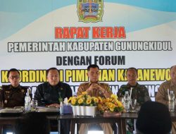 Rakor Forkopimda, Bupati Sunaryanta Harapkan Panewu dan Lurah Bersinergi Dorong Percepatan Pembangunan Wilayahnya