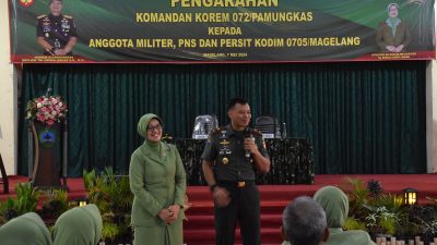 Kunjungi Kodim 0705/Magelang, Danrem Tekankan Pentingnya Kesehatan