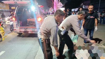Tabrak Tiang Lampu Penerangan Jalan, Pengendara Mio Meninggal Dunia