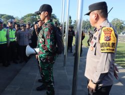 Apel Pengecekan Personil Pengamanan Rute Dalam Rangka Kunker RI 2 di Merauke