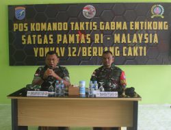Dankolakops Kunjungi Pos Kotis Gabma Entikong dan Berikan Arahan Kepada Prajurit
