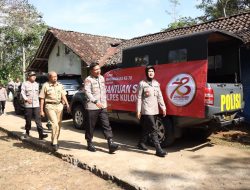 Sambut Hari Bhayangkara ke-78 Polres Kulonprogo Laksanakan Baksos dan Pembangunan Instalasi Saluran Air bersih