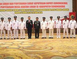Bupati Sunaryanta Lantik 143 Lurah Setelah Disahkannya Undang Undang Desa Nomor 3 Tahun 2024