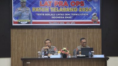 Ditlantas Polda Kalteng Gelar Latpraops Patuh Telabang 2024
