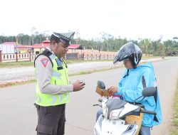 Hari Pertama Ops Patuh Cartenz 2024 Polres Boven Digoel Banyak Pengendara Terjaring