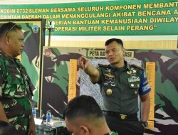 Danrem 072/Pamungkas Tinjau Langsung Pelaksanaan Latihan Posko I Kodim 0732/Sleman