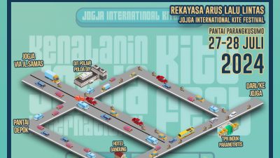Sejumlah Ruas Jalan akan Direkayasa Selama Acara Jogja International Kite Festival 2024