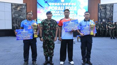 Kontingen Koopsud I Menjuarai Tiga Kategori  Cabang Olahraga  Dalam Porau Tahun 2024