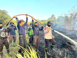 Memasuki Musim Kemarau, Ditsamapta Polda Kalbar Himbau Masyarakat tidak Membakar Hutan