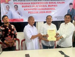 Partai Gerindra Resmi Usung Sutrisna Wibawa-Sumanto di Pilkada Gunungkidul 2024