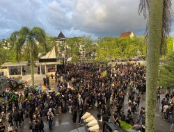 Aksi Massa Mahasiswa Terkait Penolakan Pengesahan Revisi UU Pilkada dan Mengawal Keputusan MK di Kalbar Berjalan Aman dan Damai