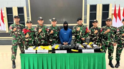 Satgas Pamtas Yonkav 12/BC Kembali Gagalkan Penyeludupan Narkoba