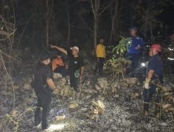 Hutan Wanagama Petak 7 di Kalurahan Bunder Gunungkidul Terbakar