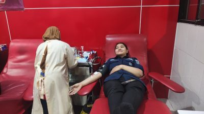 Polresta Sidoarjo Adakan Donor Darah Peringati 73 Tahun Humas Polri