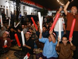 Nobar Timnas Indonesia Vs Arab Saudi di Pondok Pesantren Krapyak Dihadiri Wakapolda DIY