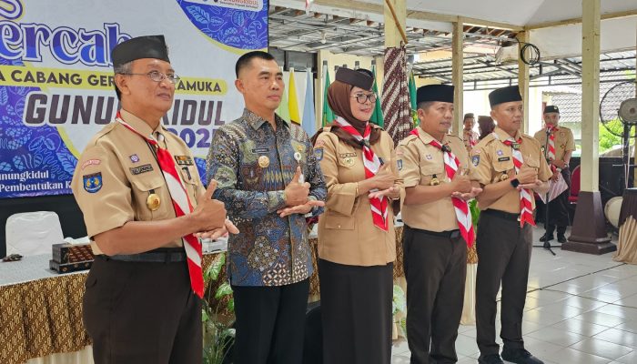 Bupati Sunaryanta Hadiri Rakercab Gerakan Pramuka Gunungkidul 2025