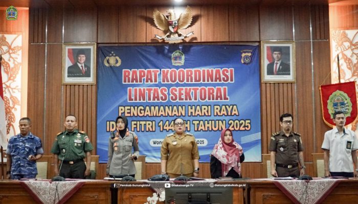 Pastikan Kesiapan PAM Hari Raya Idulfitri 1446 H, Polres Gunungkidul Gelar Rakor Lintas Sektoral