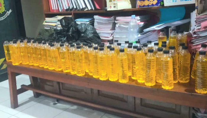 Ratusan Botol Miras Diamankan Polisi di Wilayah Sewon Bantul