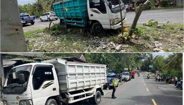 Tabrakan Truk Dump dan Sepeda Motor, Pengendara Dalam Perawatan