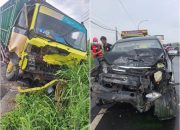 Truk Vs Avanza, 3 Orang Alami Luka-luka dalam Kecelakaan di Jalan Brosot-Nagung