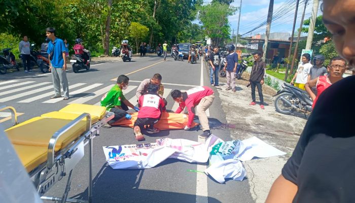 Kecelakaan Maut di Depan SMPN 3 Playen, Warga Logandeng Meninggal Dunia
