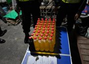 Ribuan Botol Miras Disita Polres Bantul dalam 5 Bulan