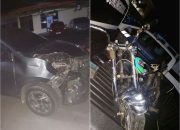 Laka Lantas di Jalan KH. Agus Salim, Pengendara Motor Patah Tulang