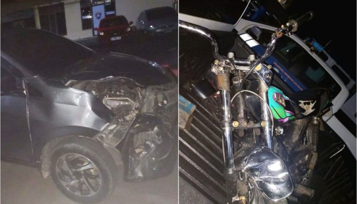 Laka Lantas di Jalan KH. Agus Salim, Pengendara Motor Patah Tulang