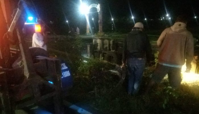 Laka Tunggal di Jalan Yogyakarta-Wates, Truk Muatan Ayam Hilang Kendali dan Terguling ke Sawah