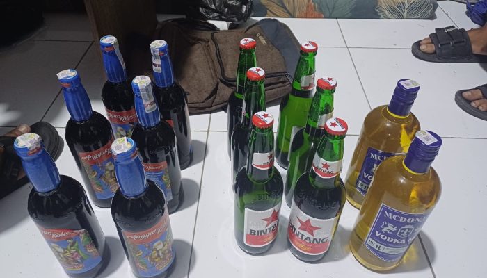 Kulonprogo Bersih dari Miras, Polres Amankan Ratusan Botol