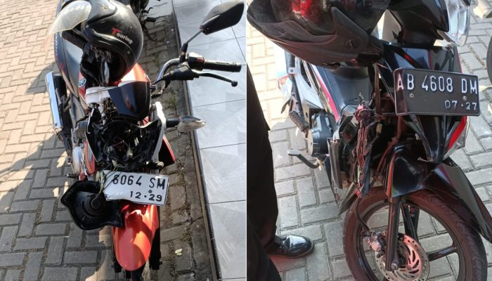 Supra X 125 Vs Vixion, Dua Pemotor Dilarikan ke Rumah Sakit