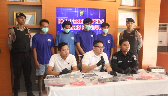 Pengeroyokan di Bantul Berujung Kematian, 4 Pelaku Ditahan Polisi