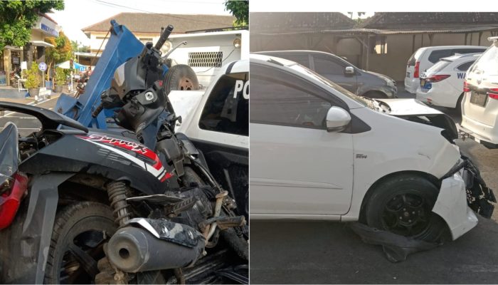Laka Lantas di Jalan Semanu-Bedoyo, Pemotor Patah Tulang