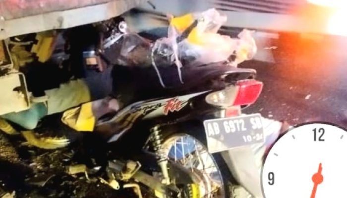 Seruduk Bokong Truk, Pemotor Meninggal Dunia di Lokasi Kejadian