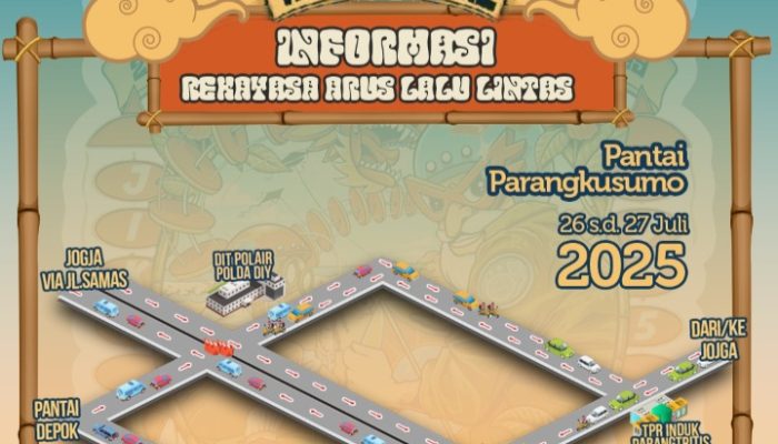 JIKF 2025, Polres Bantul Rekayasa Lalu Lintas untuk Antisipasi Kemacetan