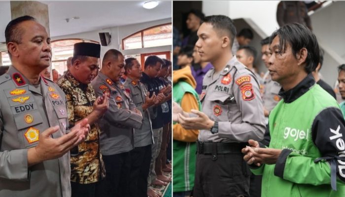 Suasana Haru di Polda DIY: Ojol dan Polisi Bersatu Doakan Almarhum Affan