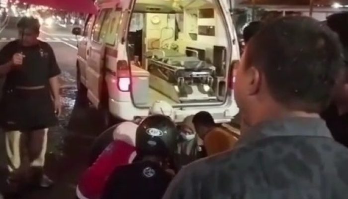 Kecelakaan di Jalan KH Agus Salim, Pengendara Yamaha Mio Alami Patah Tulang