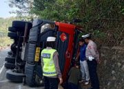 Kecelakaan Maut di Patuk Gunungkidul, Truk Tangki Gas Terbalik, Sopir Meninggal