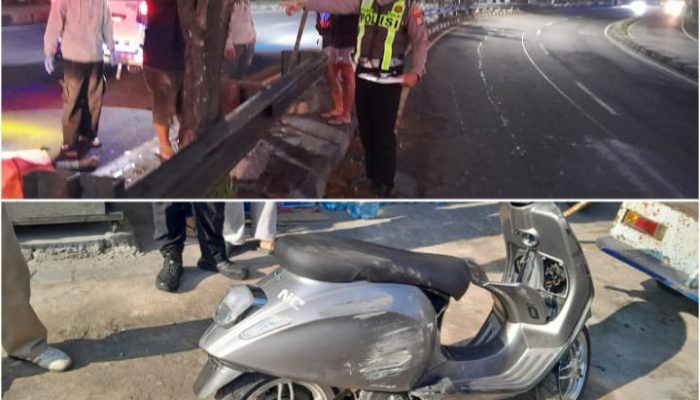 Vespa Sprint Oleng di Tikungan Bantul, Mahasiswa 21 Tahun Meninggal di TKP