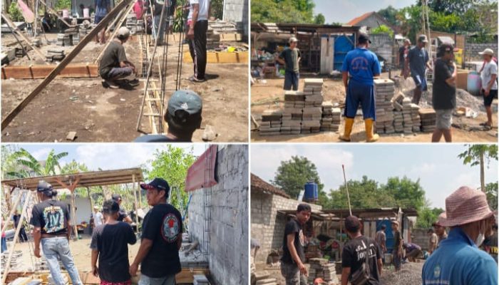 Dari Relawan untuk Warga, STAK Yogyakarta Bedah Rumah di Sleman Bersama Polisi