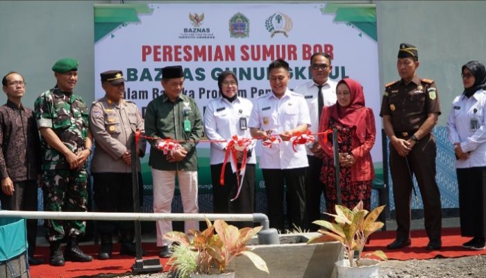 Baznaz Bangun Sumur Bor, Warga Binaan Lapas Wonosari Kini Nikmati Air Bersih