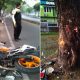 Pemuda Asal Bekasi Tewas Tabrak Pohon di Bantul, Motor CBR Ringsek
