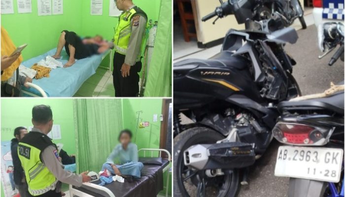 Honda Vario vs Yamaha di Patuk, Ibu dan Anak Dibawa ke Klinik