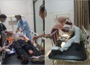 Adu Banteng di Jalan Jogja-Wonosari, Dua Pemotor Tersungkur Bersimbah Luka