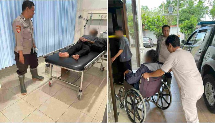 Tabrakan di Simpang Lima Gedangsari, Remaja dan Lansia Sama-sama Terluka